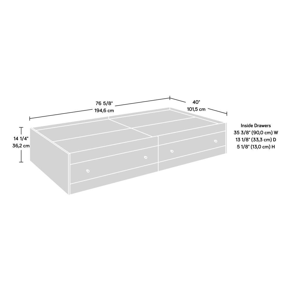 Sauder Cannery Bridge Mates Bed, in a Sindoori Mango Finish