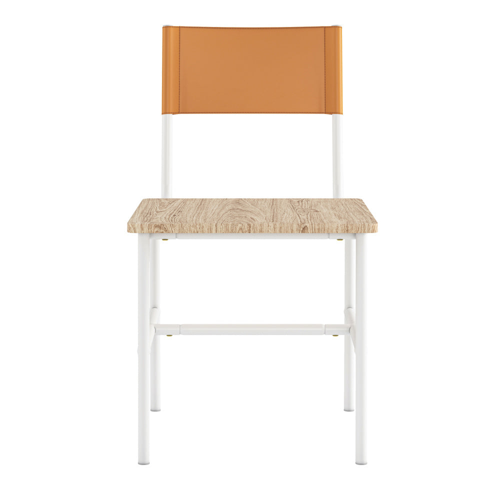 Sauder Boulevard Café Dining Chairs (Set of 2) White & Brown – Sauder