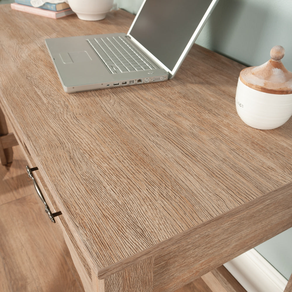 Rollingwood Writing Desk with Drawers Brushed Oak