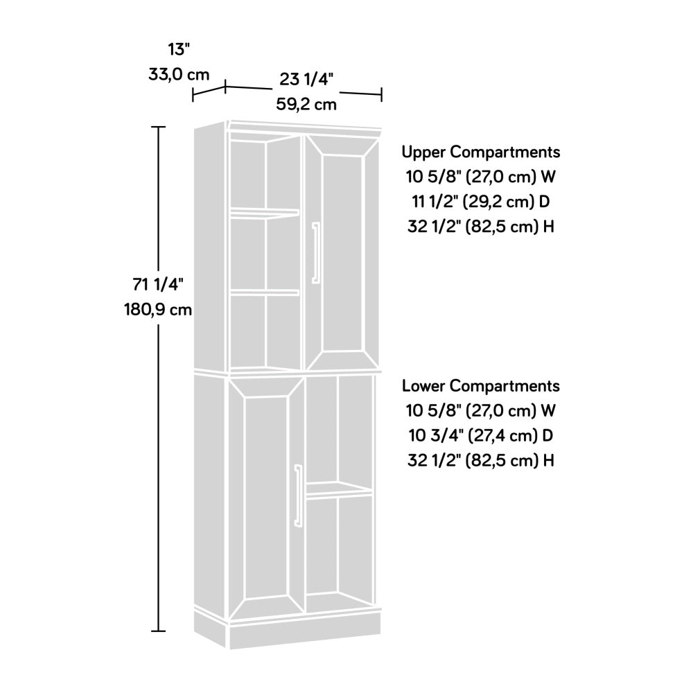 Storage Cabinet, Black Brown finish
