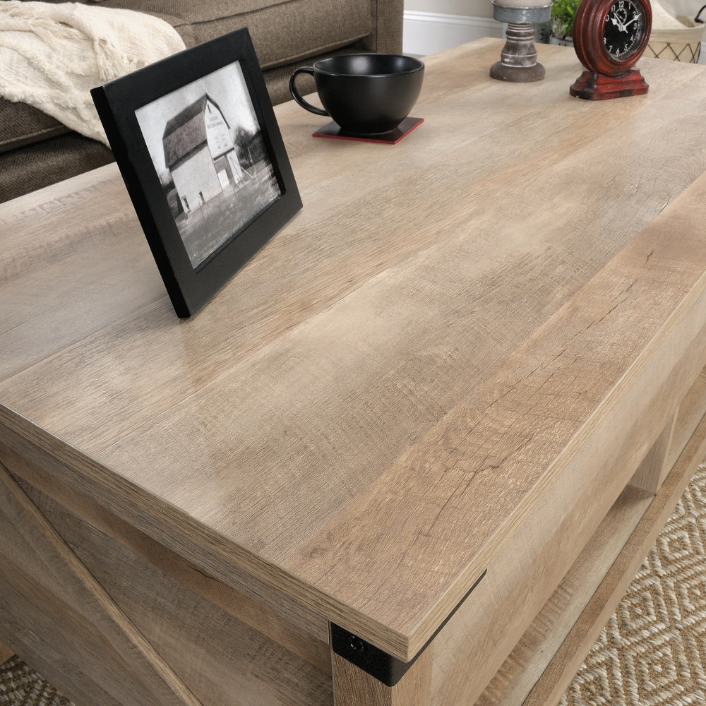 Sauder Bridge Acre Lift Top Coffee Table, Lintel Oak Finish