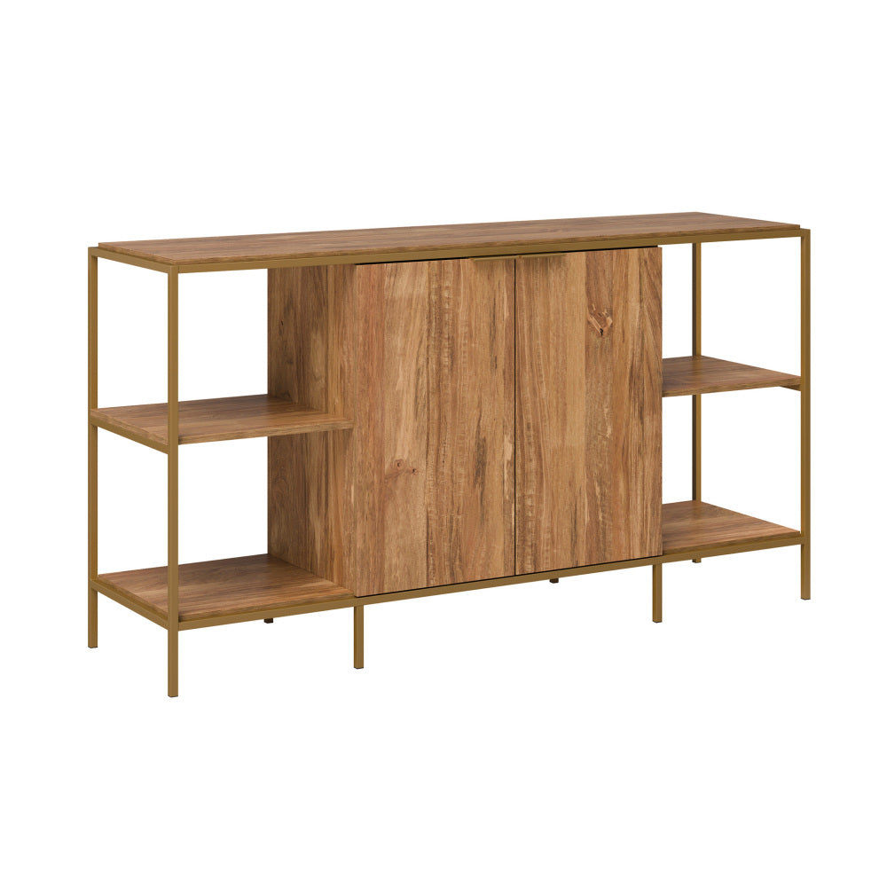Sauder International Lux Modern TV Credenza Sindoori Mango