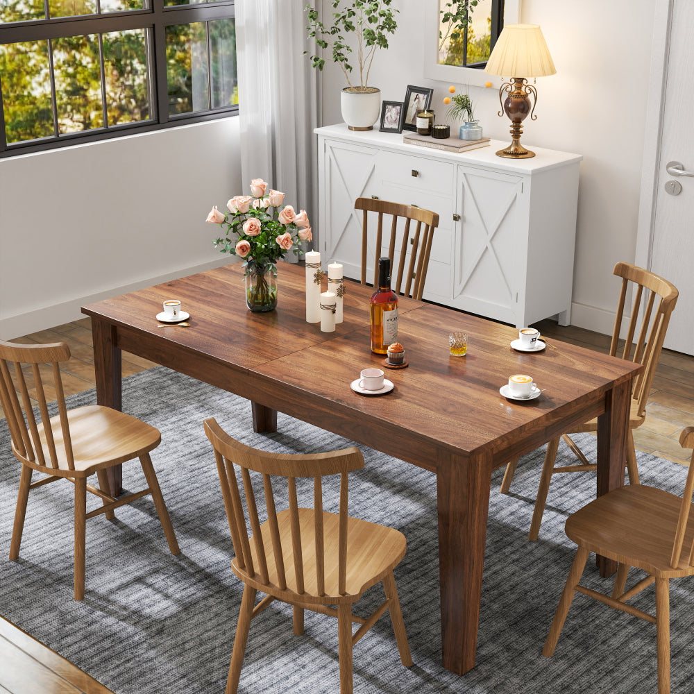Dining Table , 106.3 in  Large Extendable Kitchen Table
