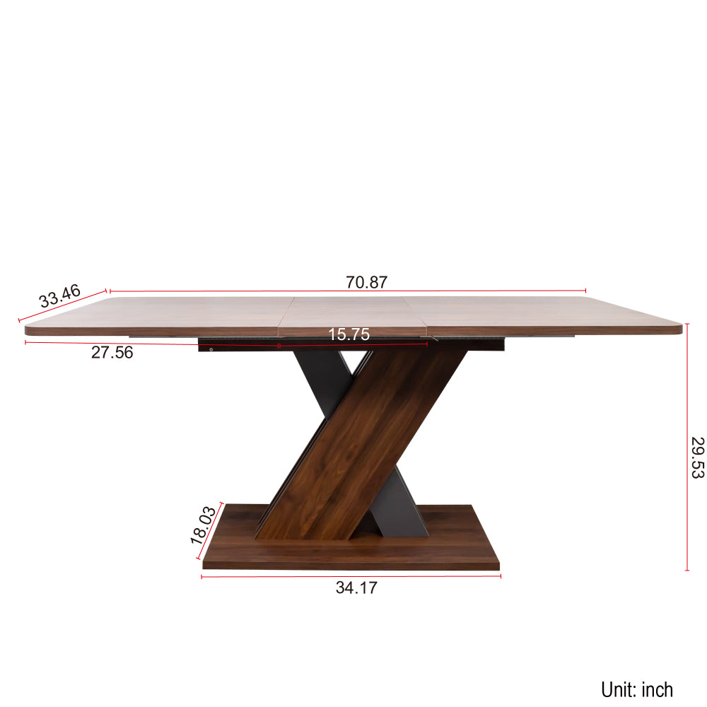 Multifunctional extendable console table