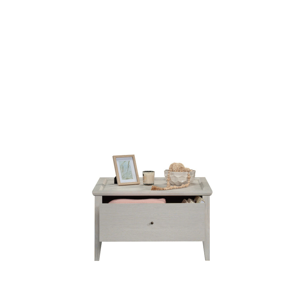 Sauder Larkin Ledge Coffee Table with Drawer, Glacier Oak Finish