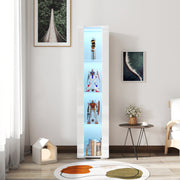 Side cabinet with aluminum strip lamp,