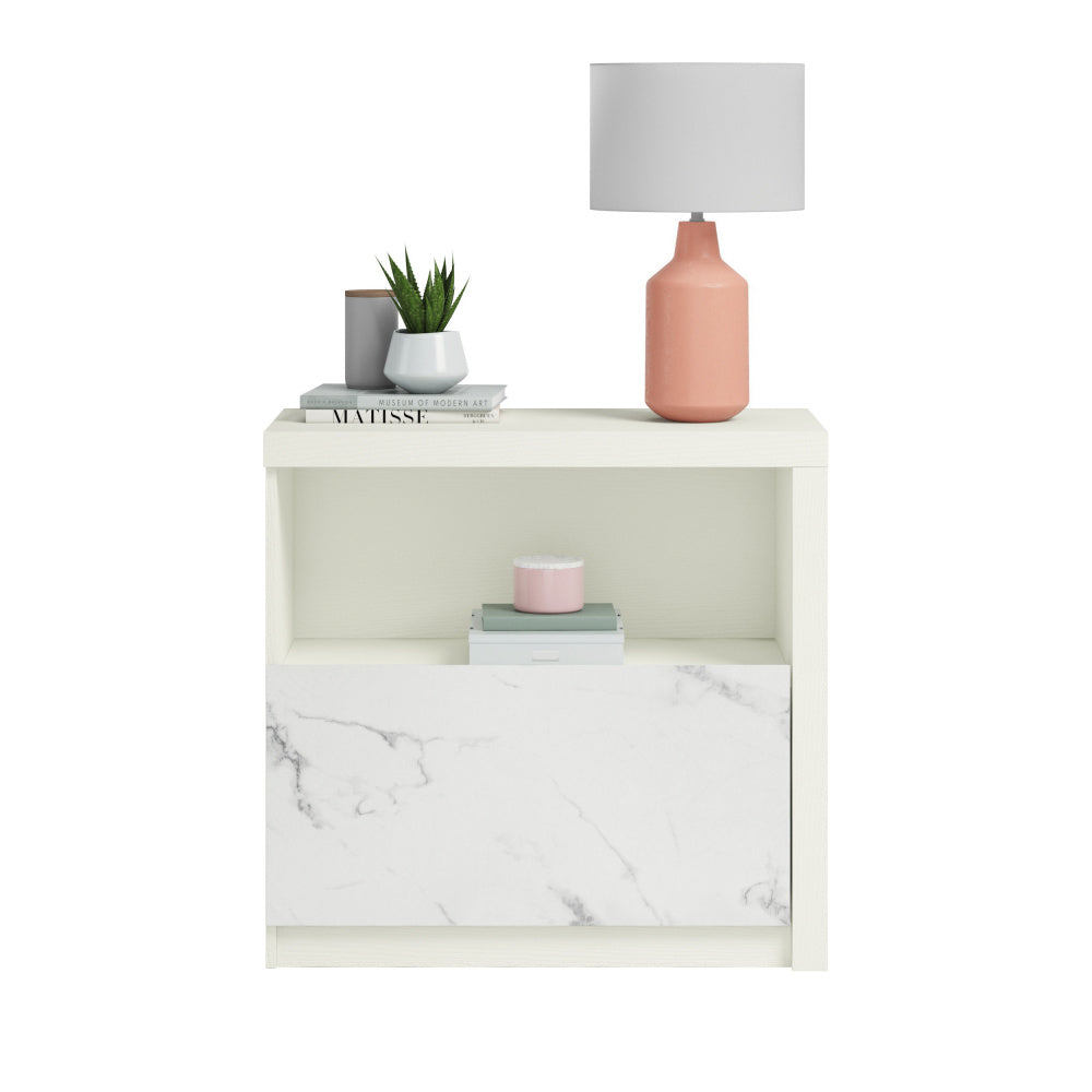 Sauder Hudson Court Lateral File Cabinet with Shelf, Pearl Oak Finish
