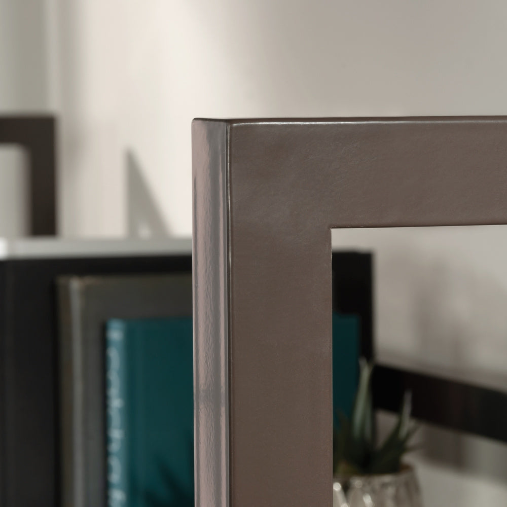 Manhattan Gate L-Shaped Desk & Hutch Mystic Oak