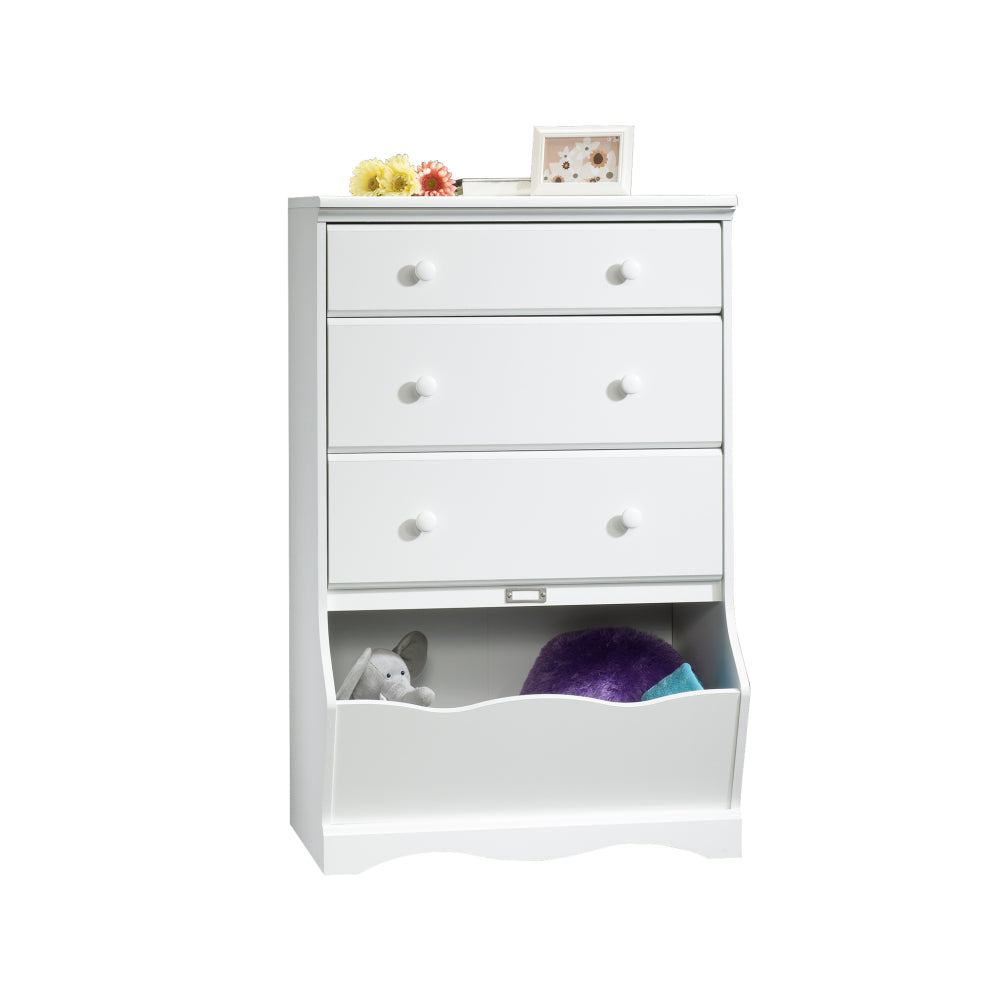 Sauder Pogo 3-Drawer Chest, 30.08", Soft White