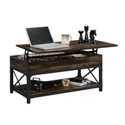Steel River Rustic Lift-Top Coffee Table Carbon Oak