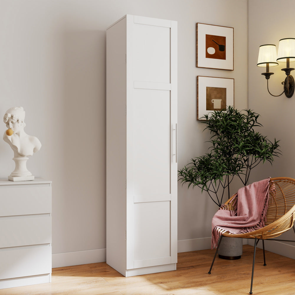 Kitchen Pantry Cabinet, White Freestanding Buffet Cupboards Sideboard with Doors & Shelves, Kitchen Pantry Storage Cabinet for Kitchen, Living Room and Dinning Room