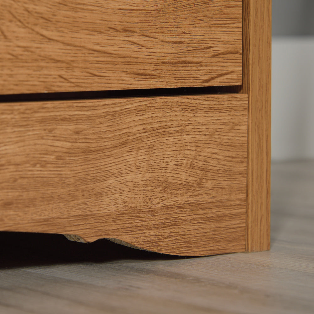 4-Drawer Chest, Brown finish