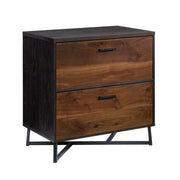 Sauder Canton Lane Engineered Wood/Metal Lateral File in Brew Oak