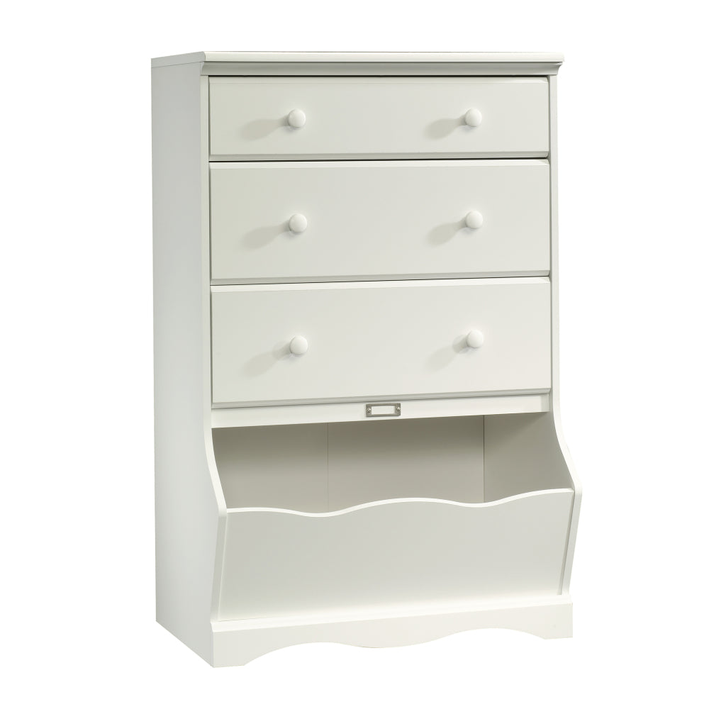 Sauder Pogo 3-Drawer Chest, 30.08", Soft White