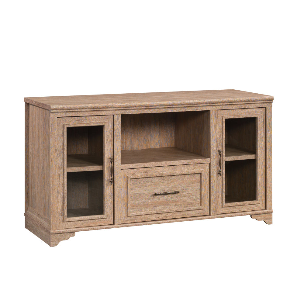 Sauder Rollingwood Engineered Wood Storage Credenza in Brushed Oak