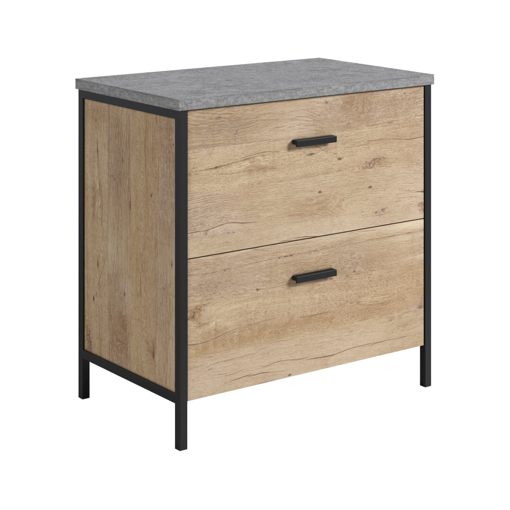 Sauder Market Commons Lateral File, Prime Oak Finish