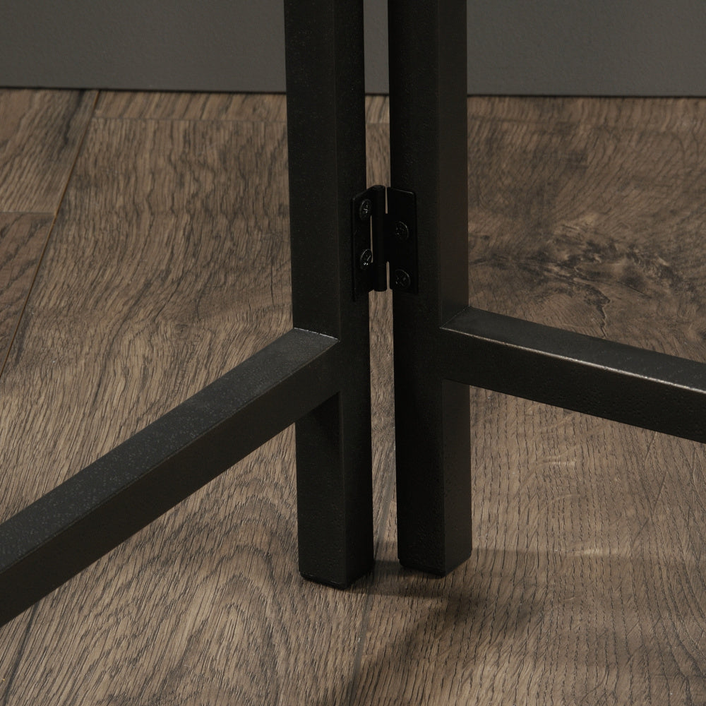 Sauder North Avenue L-Shaped Desk, Smoked Oak Finish