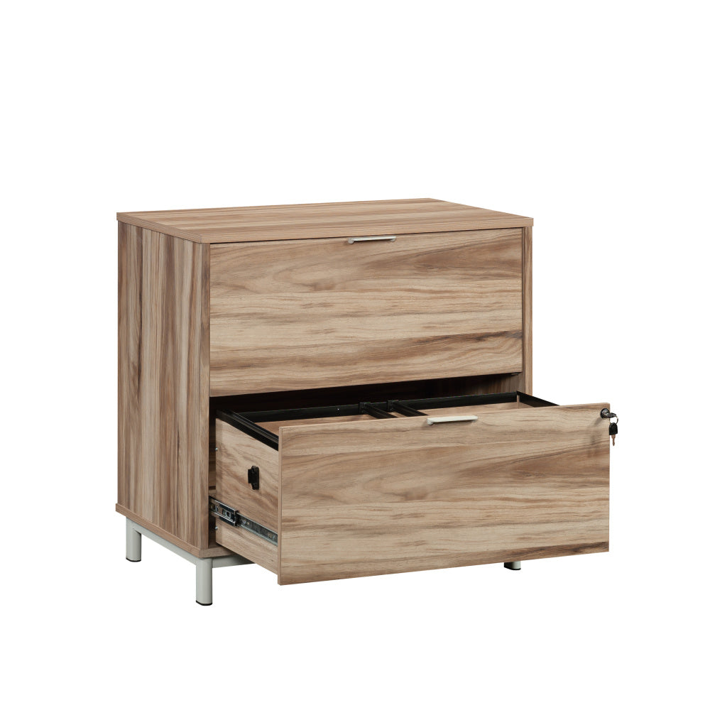 Portage Park Commercial Office File Cabinet, L: 30.35" x W: 19.45" x H: 29.76", Kiln Acacia Finish
