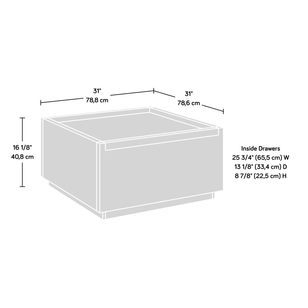 Manhattan Gate Square Coffee Table Blaze Acacia