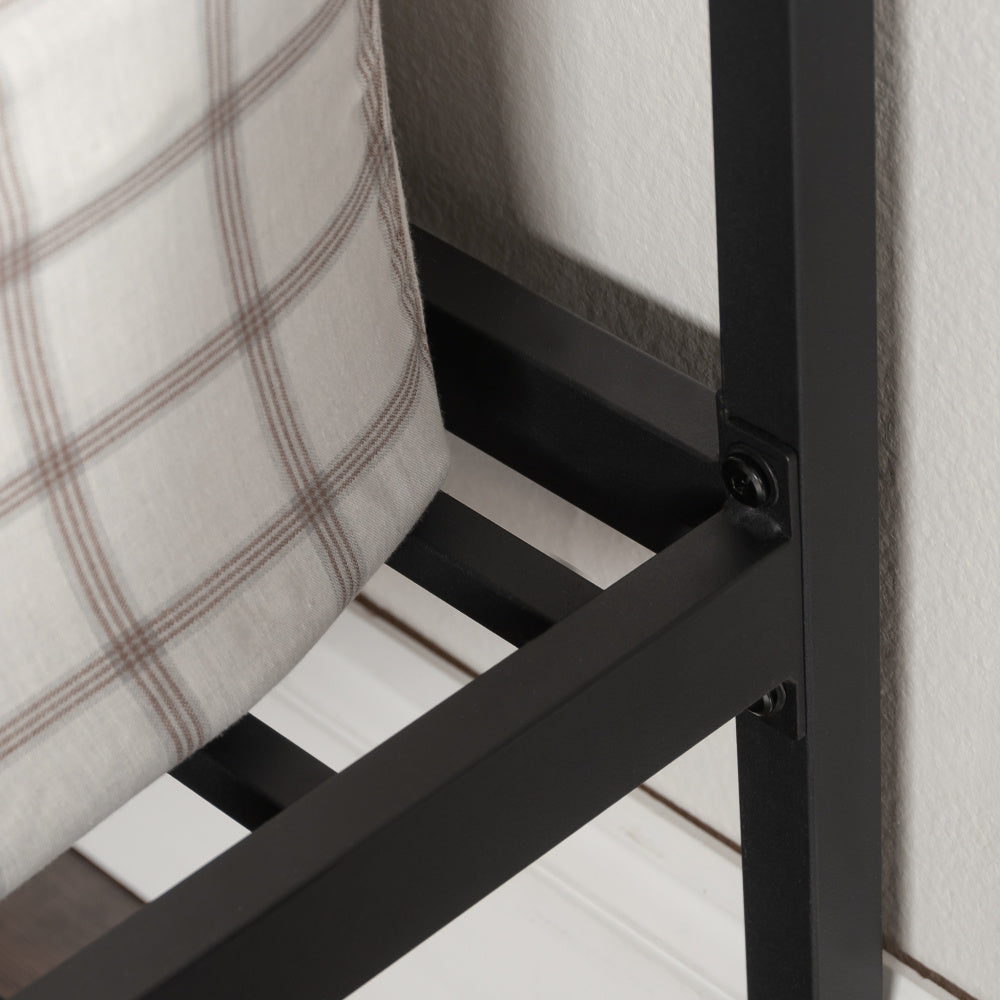 Queen Platform Bed With Headboard, Black finish
