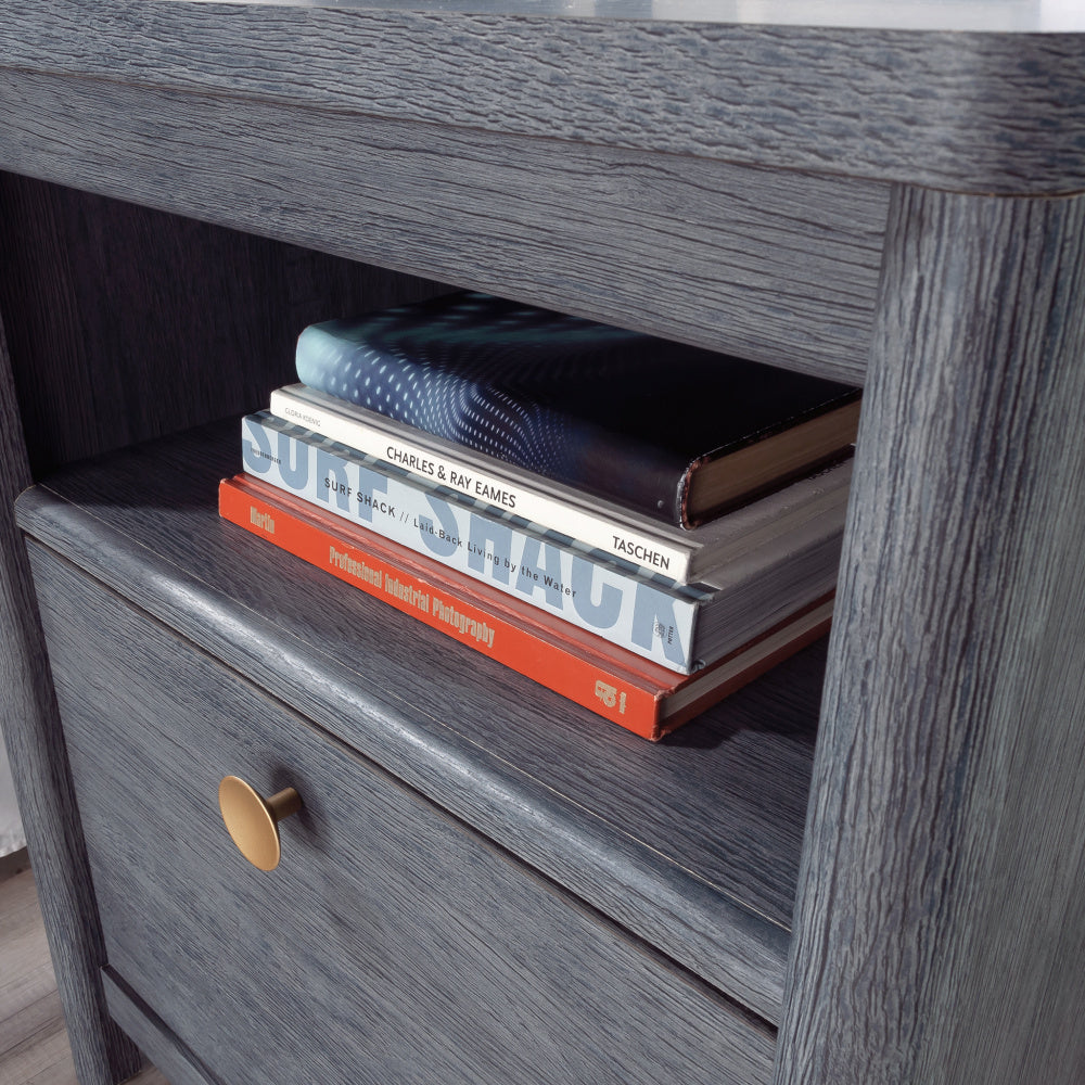 Dover Edge Night Stand Denim Oak